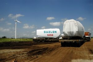 Suzlon Energy shares rise 5% after strong Q3 earnings and broker upgrades.