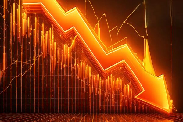 BSE share price trending down amid market downturn in February 2025.