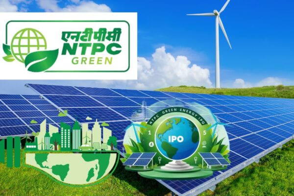 NTPC Green Energy shares price performance showing a decline below ₹100.