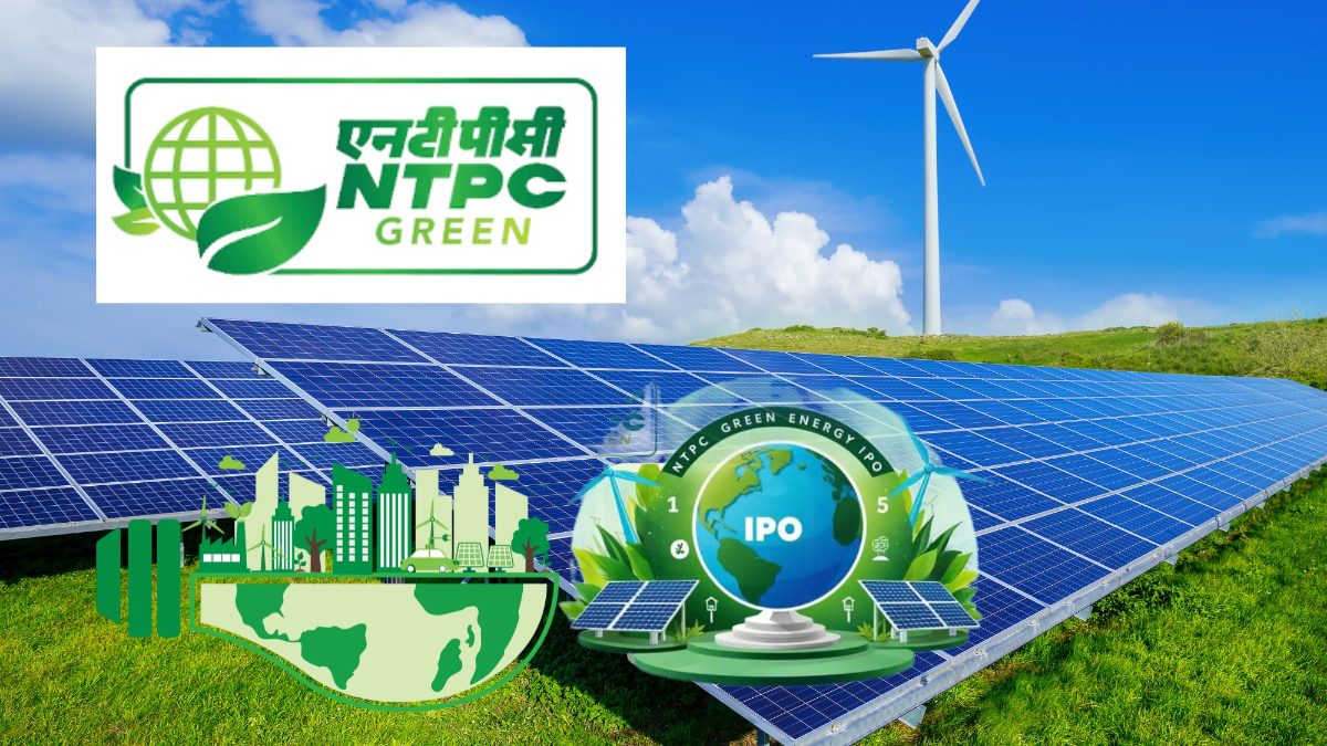 NTPC Green Energy shares price performance showing a decline below ₹100.